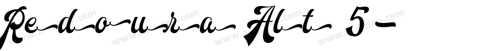 Redoura Alt 5字体转换